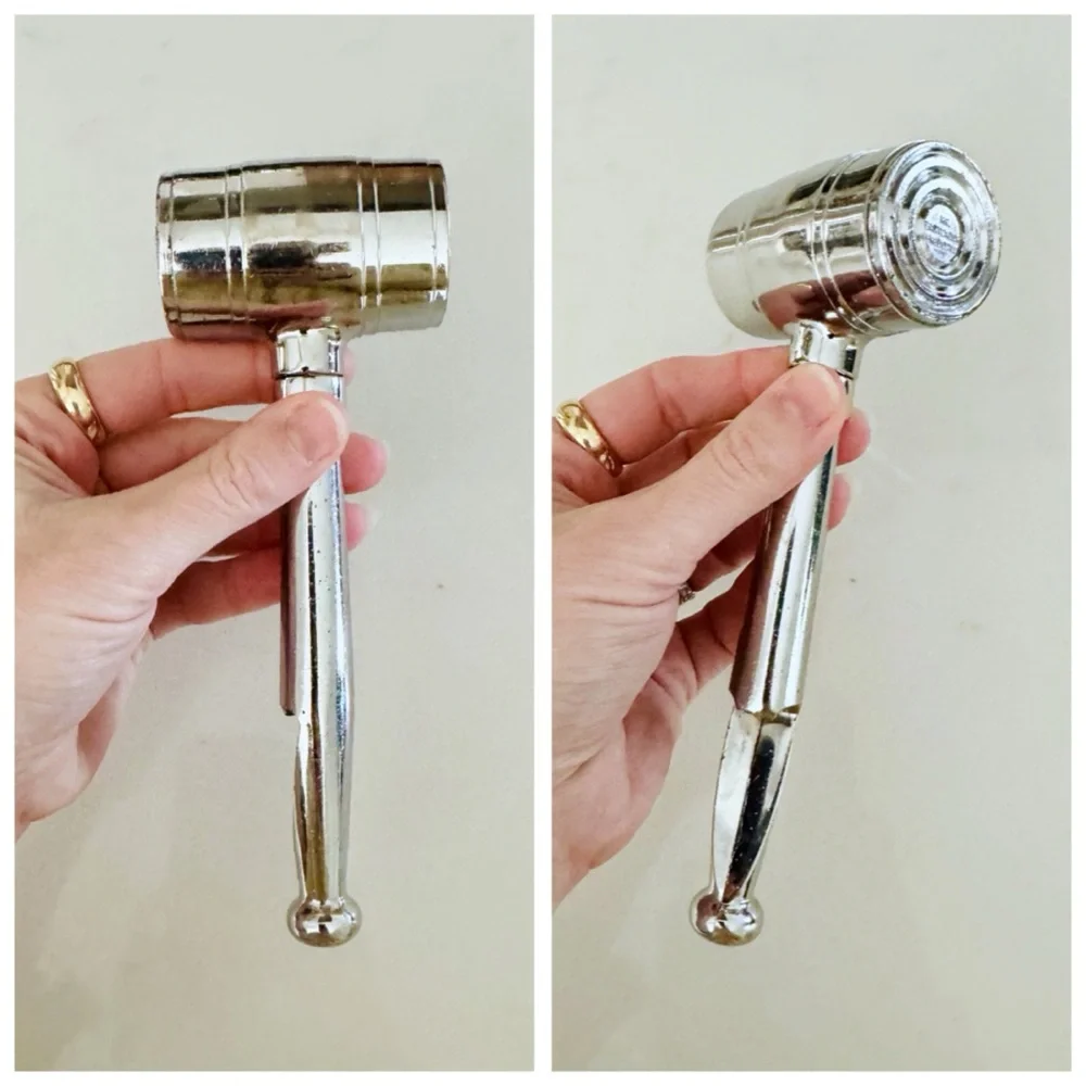 VTG Mr. Bartender Jigger & Bottle Opener Corkscrew, Multi-Tool Ice Gavel Hammer